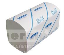 Papírové ručníky skládané - SCOTT PERFORMANC, bílé, 1 vrstva