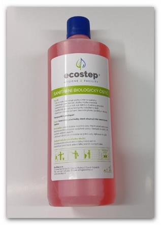 Biologický sanitární čistič pro bezvodné pisoáry Ecostep balení 1l 