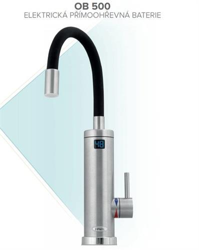 Elektrická přímoohřevná vodovodní stojánková baterie s elektrickým ohřevem vody HAKL OB 500