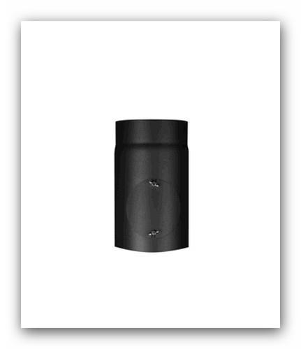 Trubka kouřovodu s čisticím otvorem 150 x 1,5 x 250mm černá