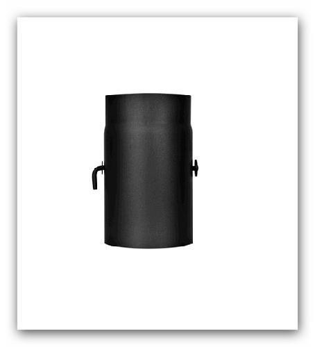 Trubka kouřovodu s klapkou 150 x 1,5 x 250mm černá