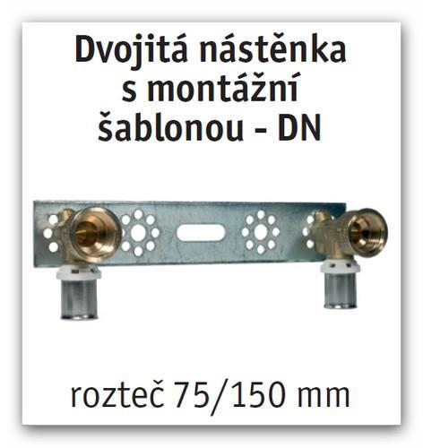 Dvojitá nástěnka lisovací press Conecterm UNI-DN 16x12 na Pex-Al-Pex