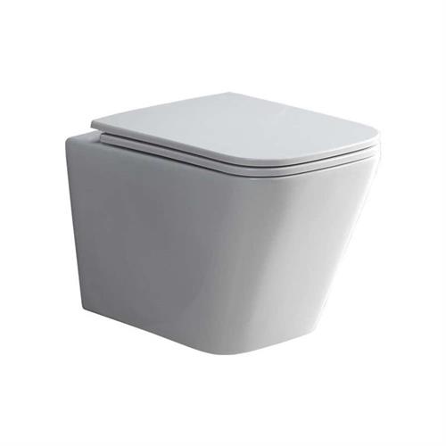 WC mísa závěsná kapotovaná, Smart Flush RIMLESS, 495x360x370, keramická, vč. sedátka CSS113S