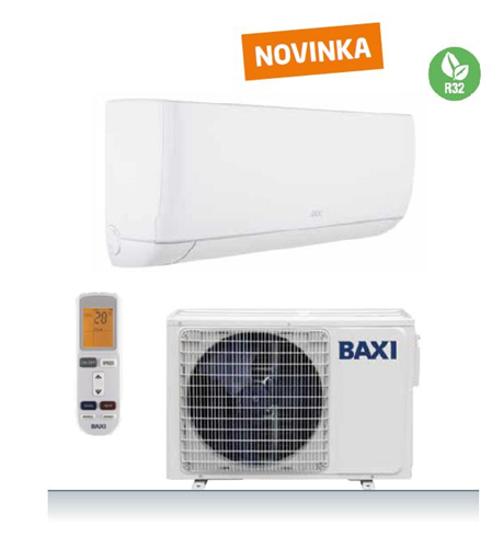 Nástěnná klimatizační jednotka BAXI Monosplit 9000-DC inverter 2,55 kW 