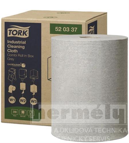 Netkaná textilie Tork Premium 520 malá role šedá