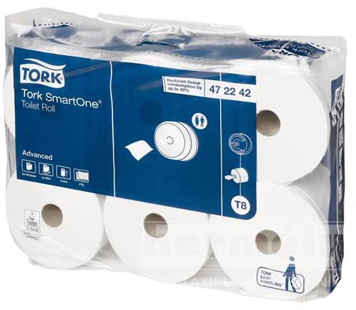 Toaletní papír SmartONE toaletní papír, 2 vrstvý, bílý, karton ( 6rolí )