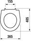 WC sedátko Jika Lyra Plus pro kombinační klozety H8933803000631 duroplast  