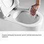 WC mísa závěsná kapotovaná, Smart Flush RIMLESS, 495x360x370, keramická, vč. sedátka CSS113S