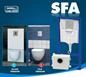 Kalové čerpadlo na závěsné WC podomíkový modul SFA Saniwall Pro UP (verze pod obklad)
