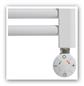 Elektrické topné těleso, topná tyč SMART CL1 bílá 300W s termostatem do koupelnového radiátoru