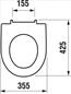 WC sedátko Jika Lyra Plus pro závěsné klozety se zpomalovacím mechanismem Slowclose H8933853000001