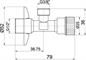 Rohový ventil 1/2"x3/8" bez matky CF3002/10